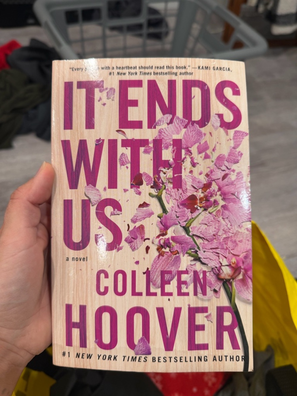 It Ends With Us Pink Floral softcover-